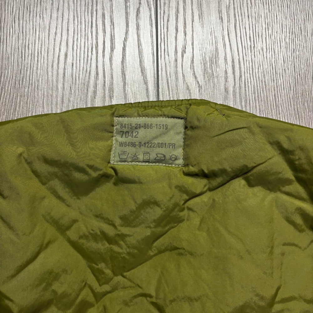 Vintage Military Issue Quilted Field Coat XL Liner Jacket Olive Green 1990s - Picture 5 of 8